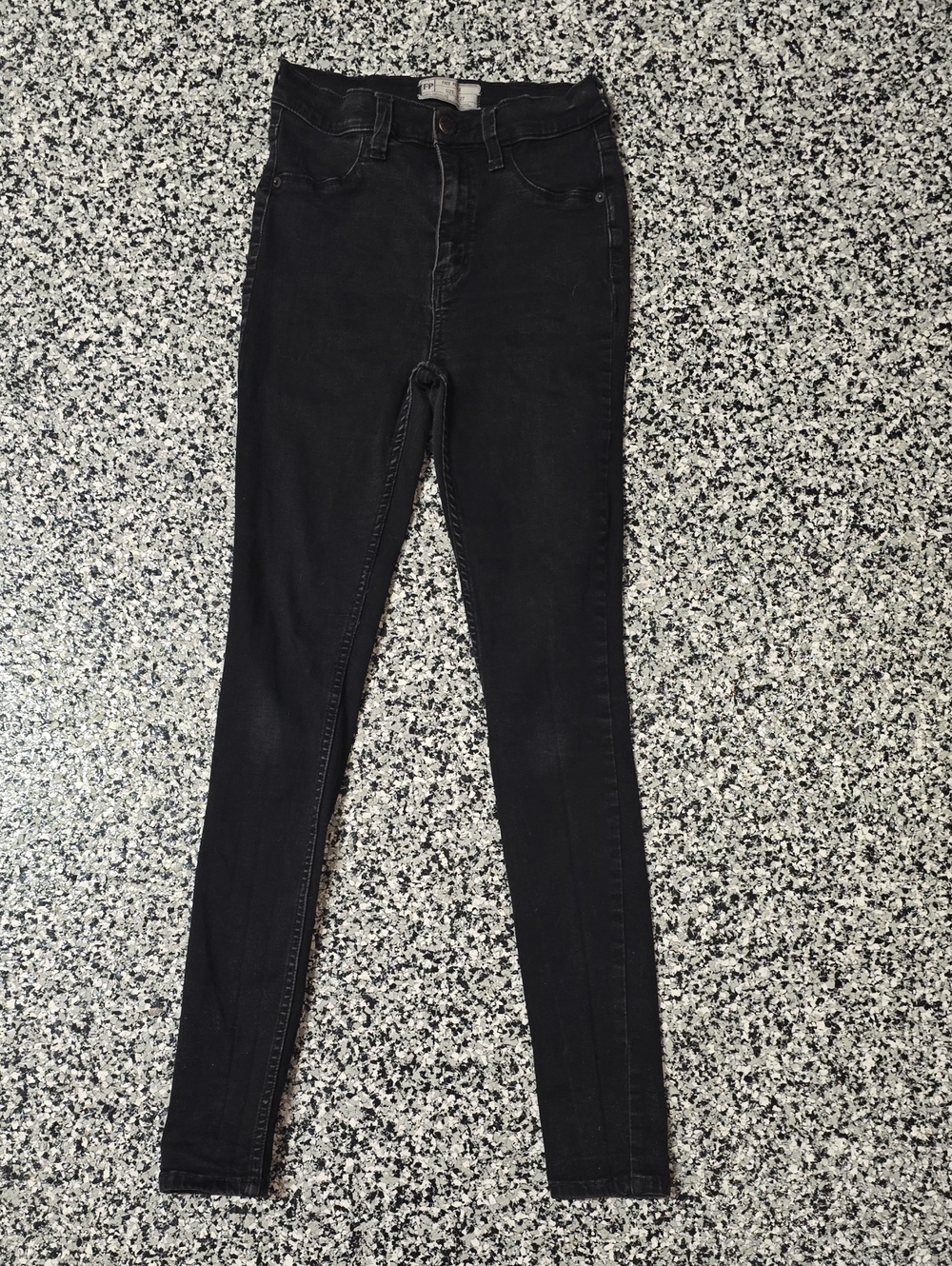 Free People Black High-Rise Skinny Jeans